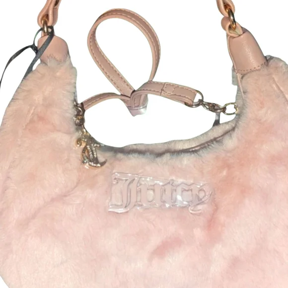 Juicy Couture Dusty Pink Semi Charmed Hobo Shoulder Bag